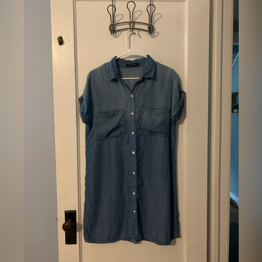 Ladies light denim dress